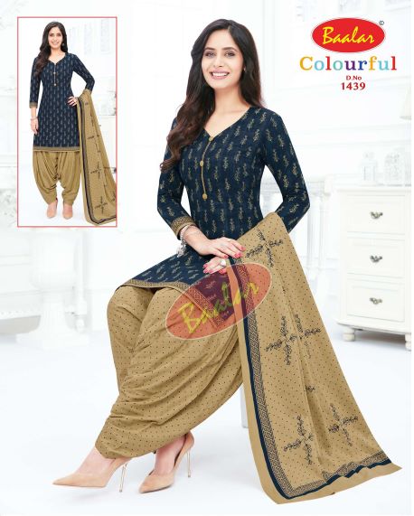 Baalar Colourful 14 Printed Cotton Casual Daily Wear Dress Material Collection